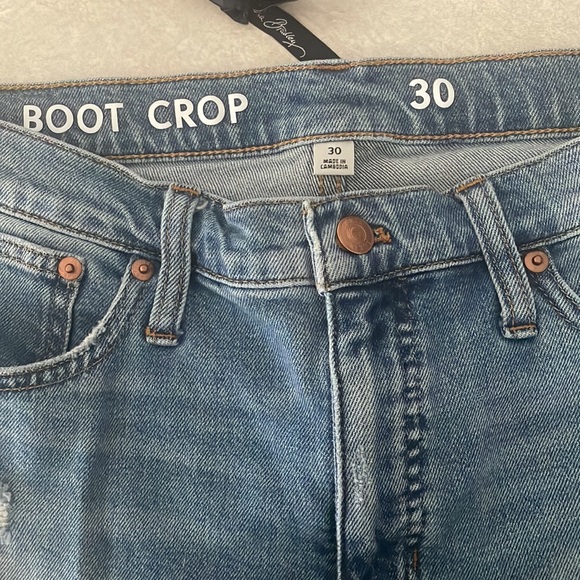 J Crew Billie Demi Boot Crop Jeans Size 30 - Picture 5 of 6